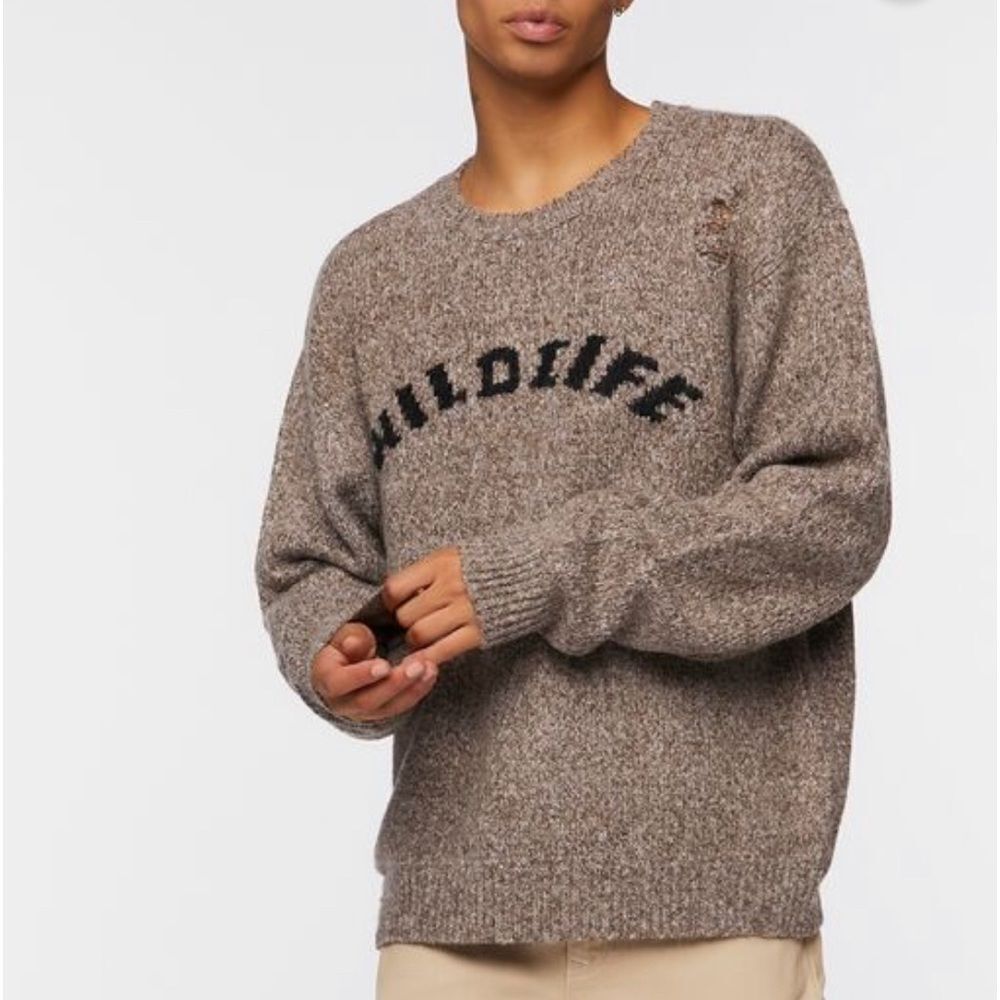 Cozy Sweater with Wildlife NWT